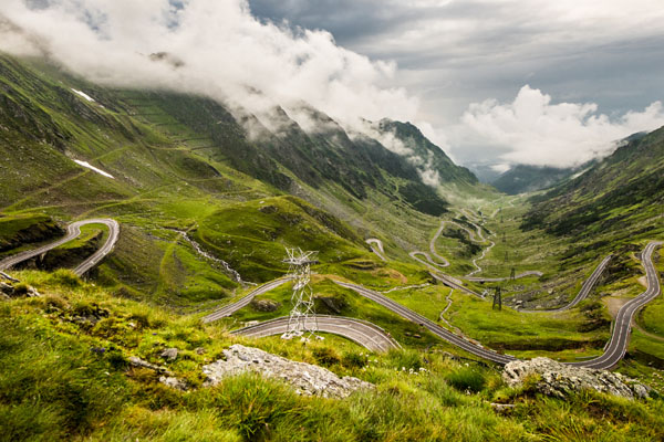 Droga transfogaraska na górze Fagaras