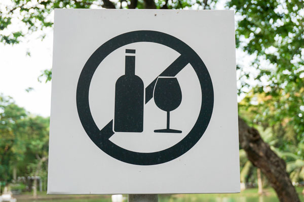 Zakaz picia alkoholu