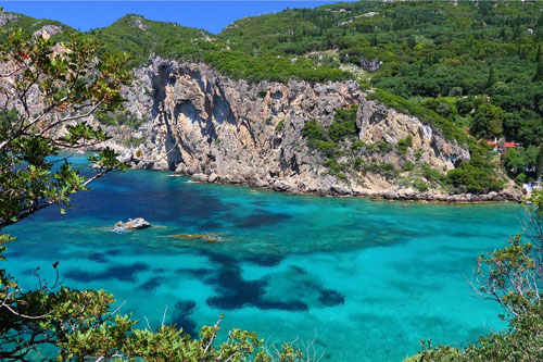 Grecka Wyspa Korfu - zatoka