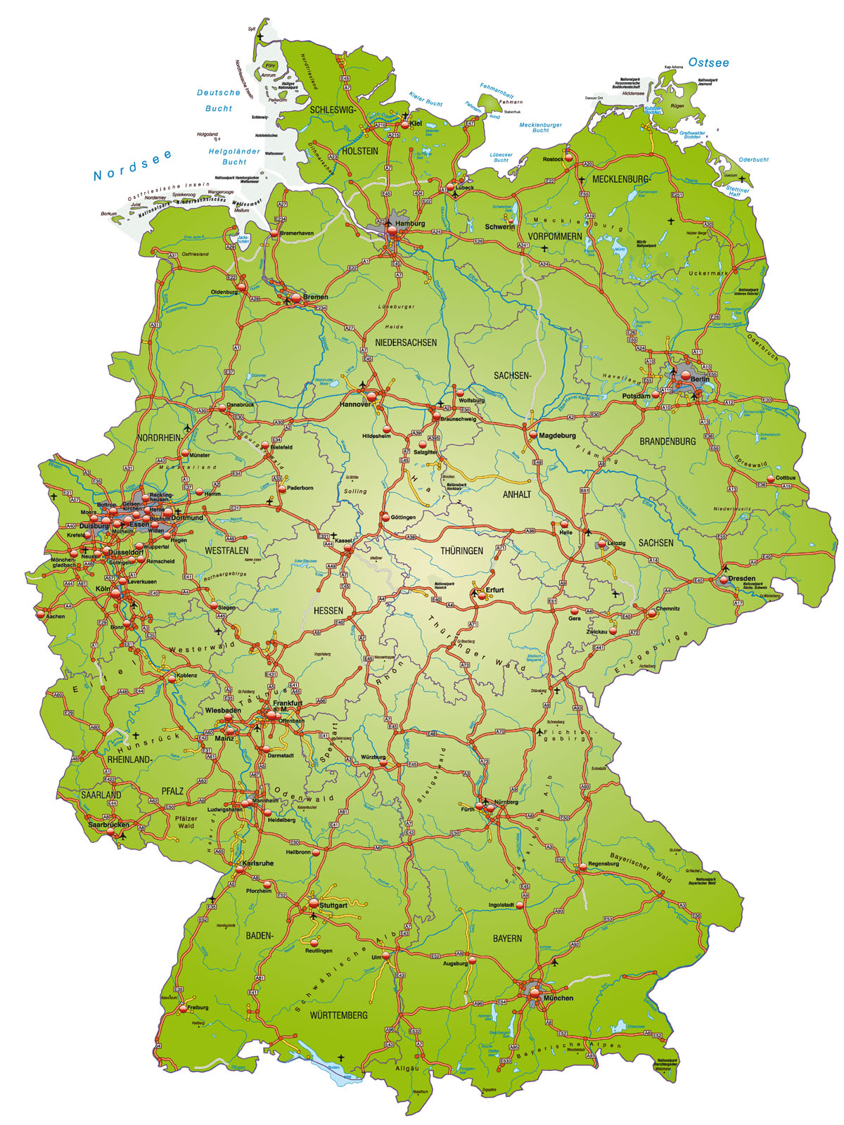 Mapa niemiec bawaria
